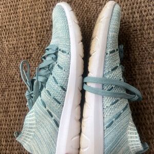 Women’s Light Teal Knit Slip-On Sneakers 7.5